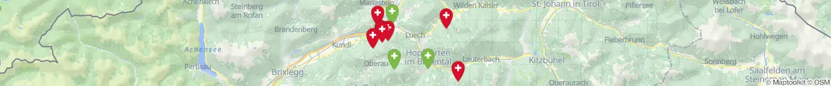 Kartenansicht für Apotheken-Notdienste in der Nähe von Hopfgarten im Brixental (Kitzbühel, Tirol)